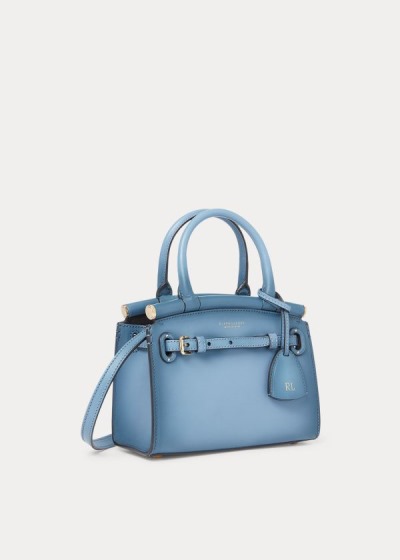 Bolsos De Mano Ralph Lauren Mujer Azules - Burnished Mini RL50 - JLDNE8413